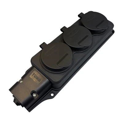 3 Predlžovacia zásuvka Guma IP44 Schuko Waterproof